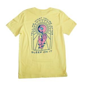 Bella + Canvas Sleep On It Graphic T-shirt Yellow